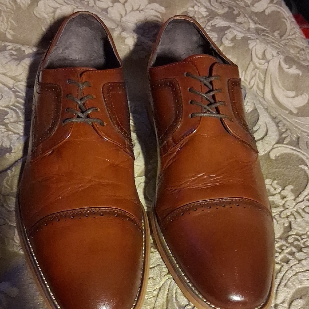 Stacy Adams Tan Leather Men's Derbys